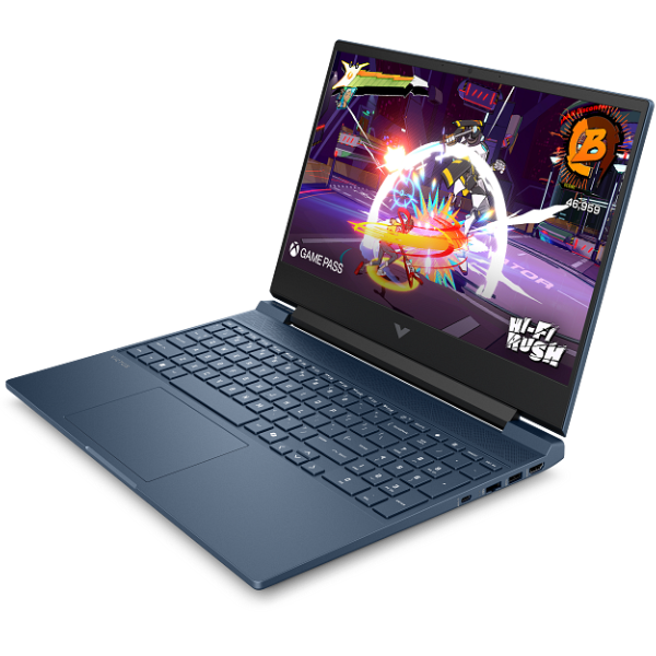HP Victus Gaming Laptop 15-fa2081ne, FreeDOS 3.0, 15.6", Intel® Core™ 7, 16GB RAM, 1TB SSD, NVIDIA® GeForce RTX™ 5060, FHD, English-Arabic Keyboard, Performance blue