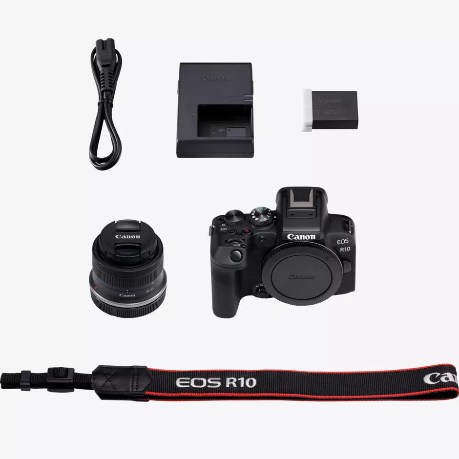 Canon EOS R10 Mirrorless Camera + RF-S 18-45mm F4.5-6.3 IS STM Lens