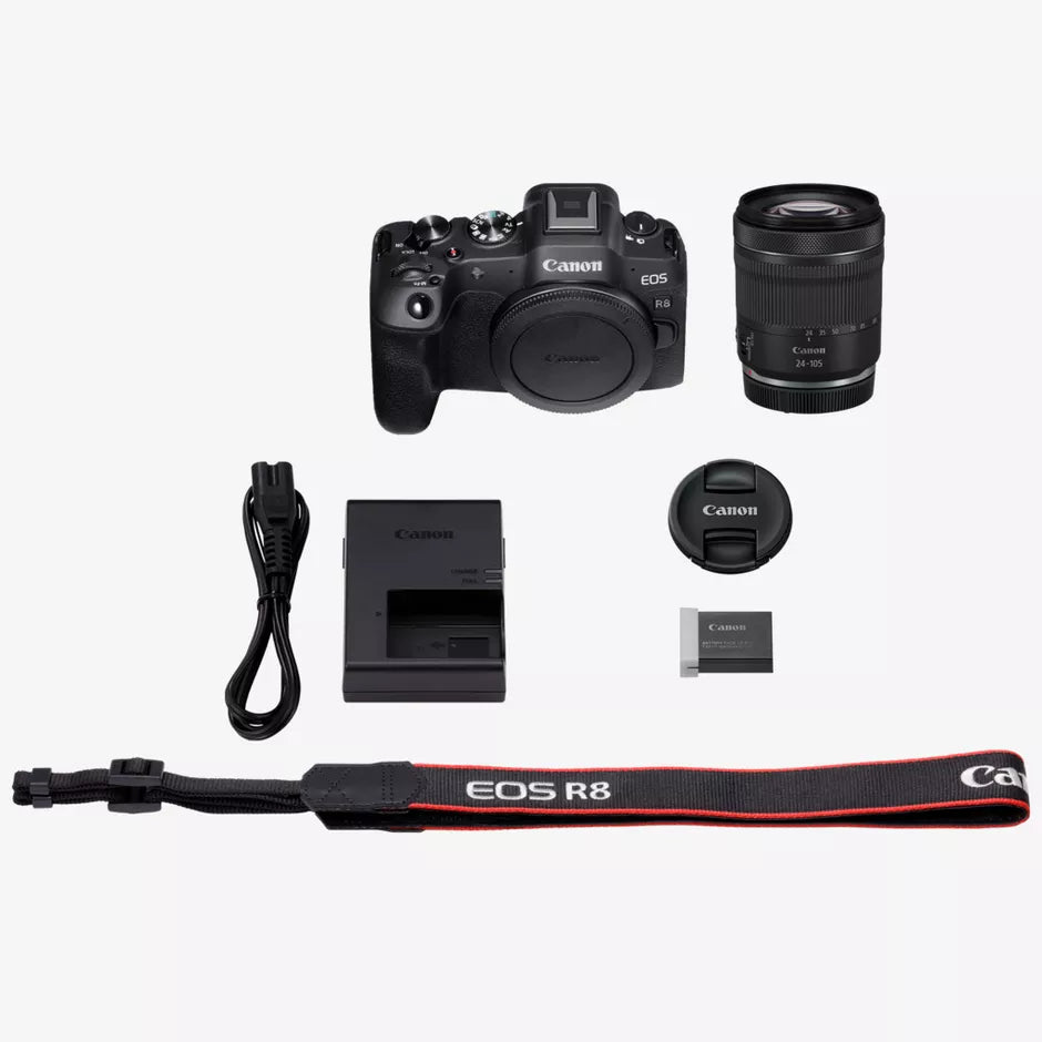 Canon EOS R8 Mirrorless Camera + RF 24-105mm F4-7.1 IS STM Lens