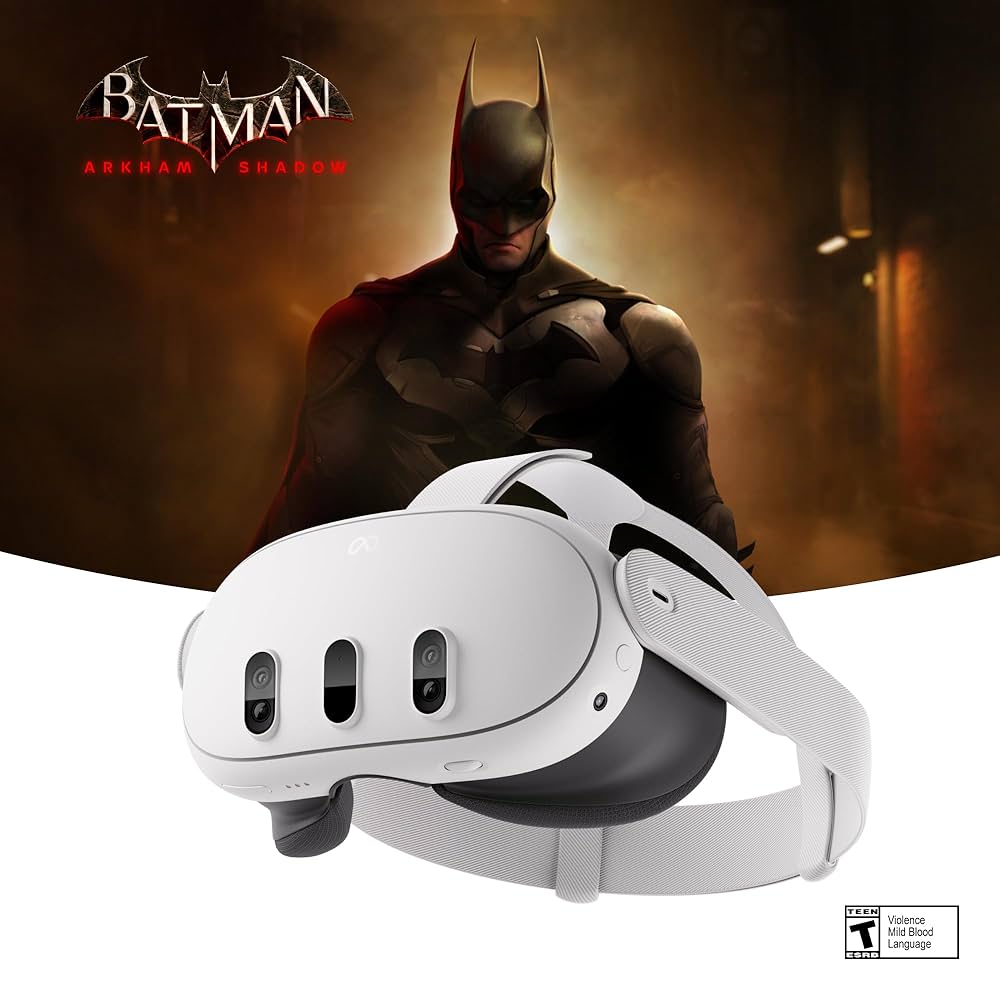 Meta Quest 3 with Batman Arkham Shadow White