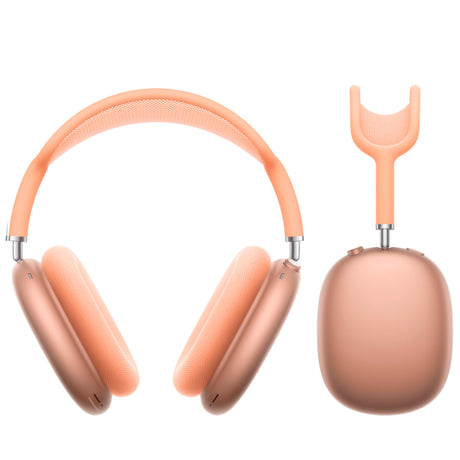 Apple AirPods Max in orange with soft-touch Smart Case and mesh headband
