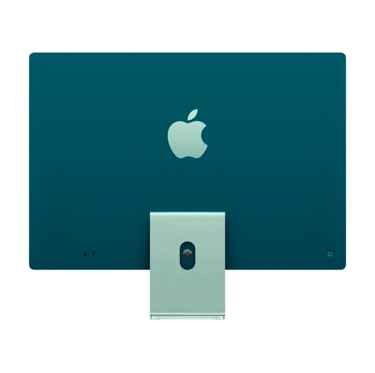 Clean rear look of green Apple iMac 24-inch showing back casing and logo