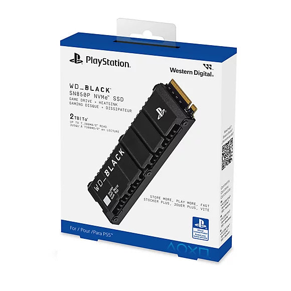 Sony PlayStation® 2TB WD BLACK Internal SN850P NVMe™ SSD Game Drive