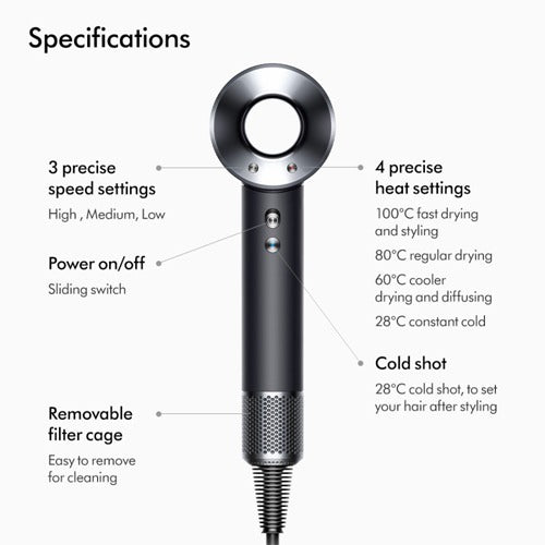 Dyson Supersonic™ Origin Hair Dryer (Black/Nickel)