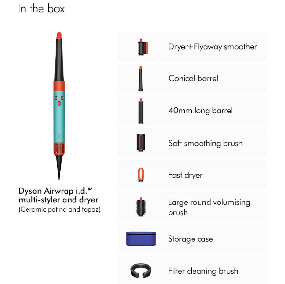 Dyson Airwrap i.d.™ Multi-Styler and Dryer Straight+Wavy (Ceramic Patina/Topaz)