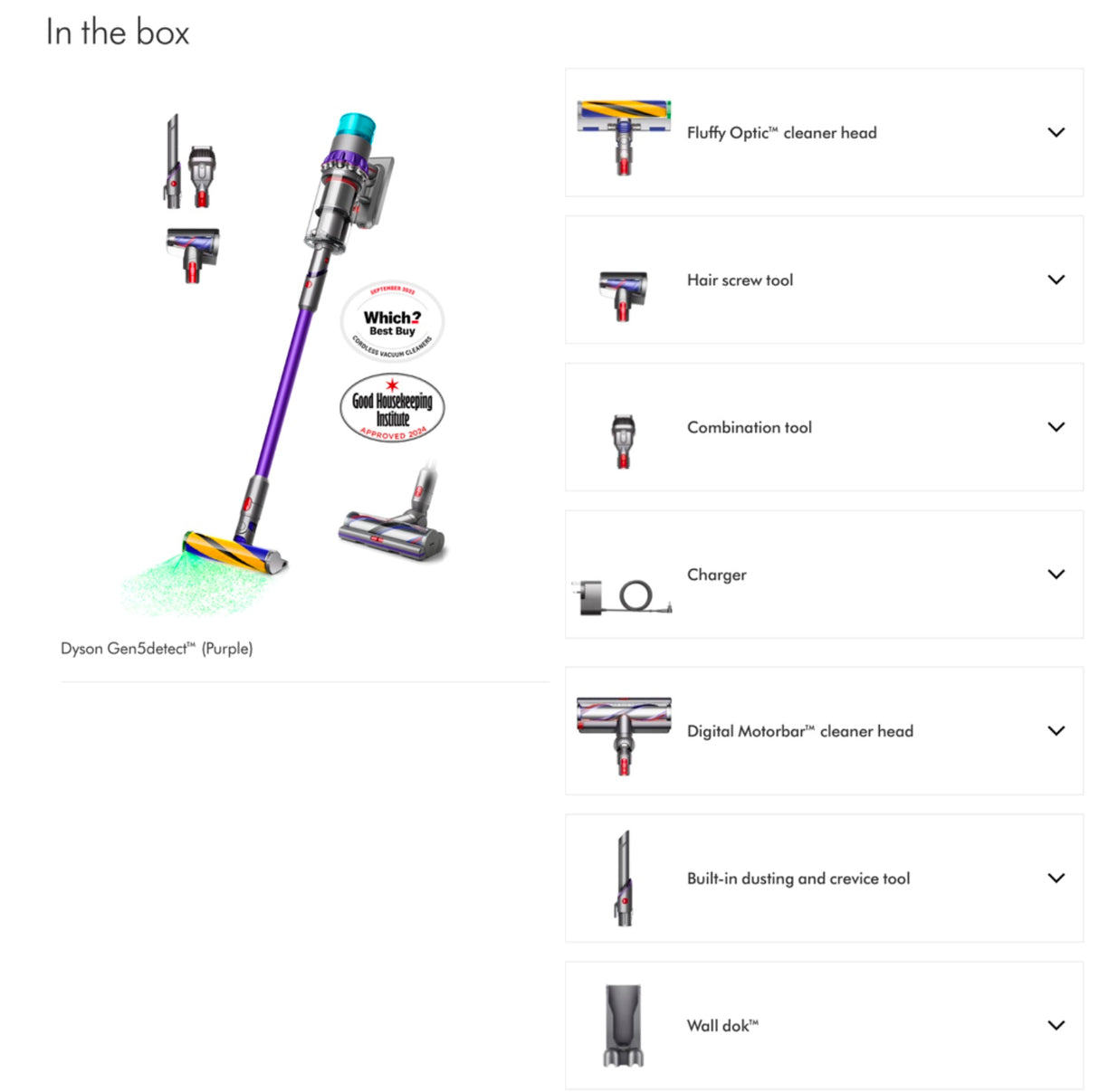 Dyson Gen5detect Absolute (Iron/Purple)