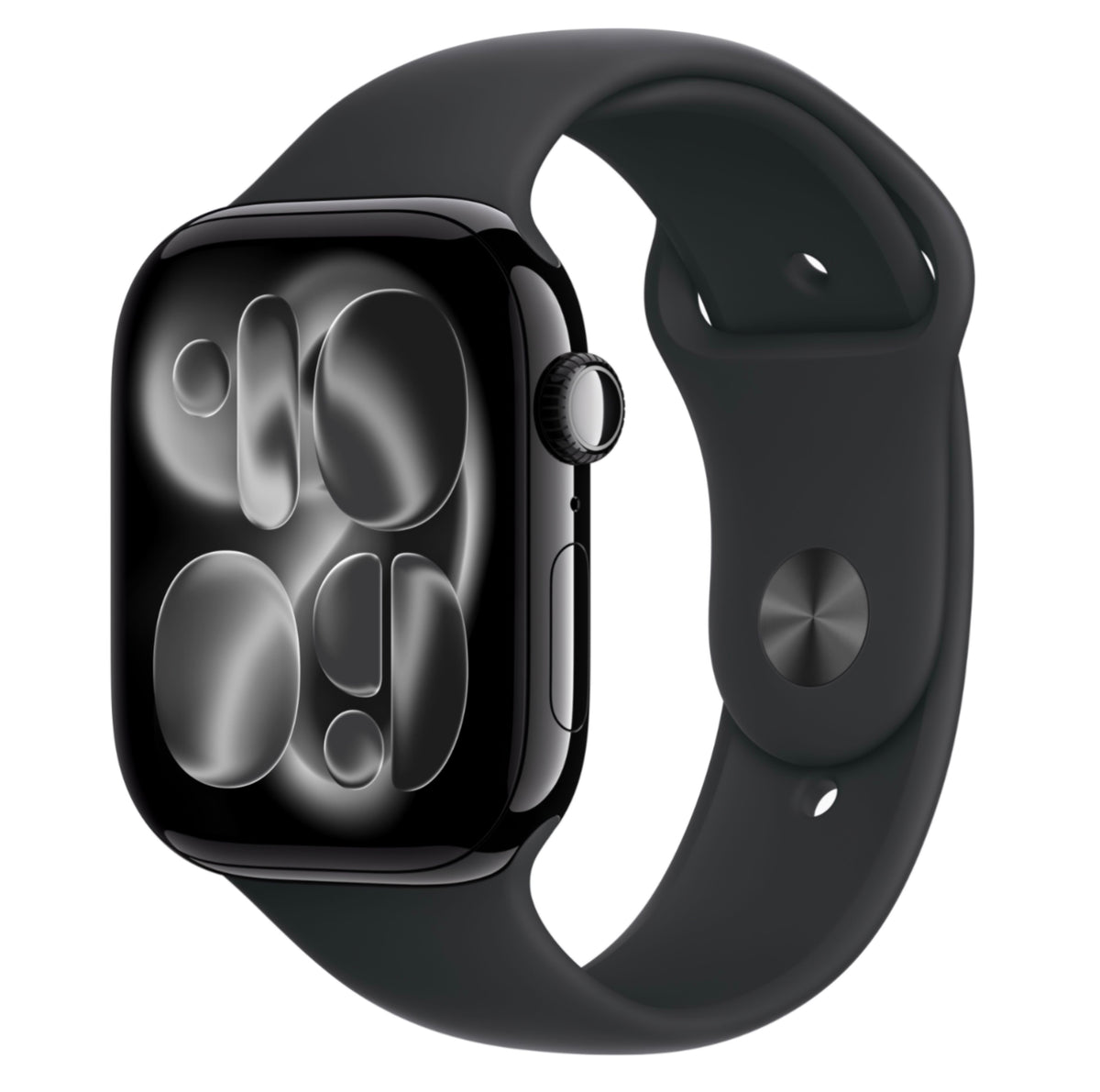 Apple Watch Series 11, GPS, Aluminum in Jet Black Case with Black Sport Band