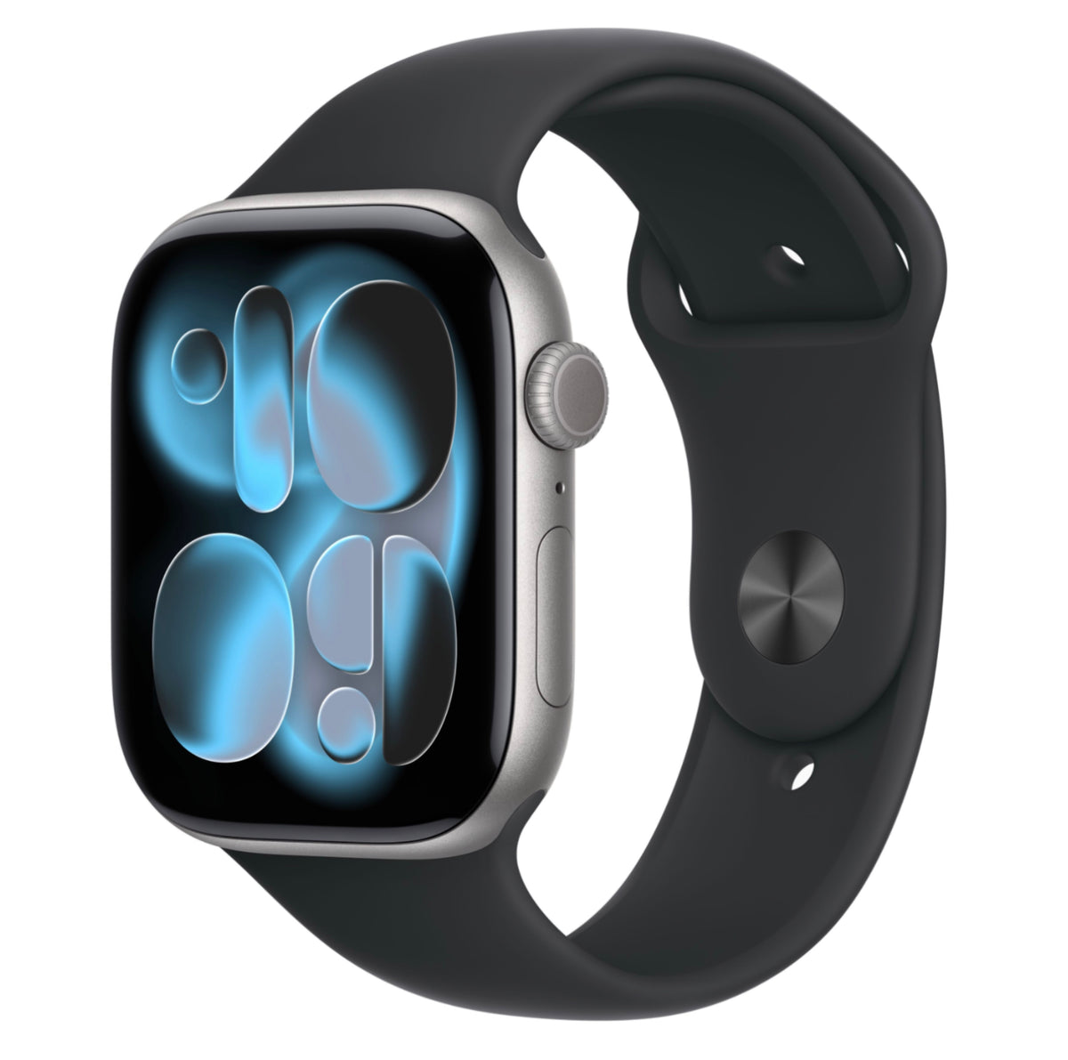 Apple Watch Series 11, GPS, Aluminum in Space Grey Case with Black Sport Band