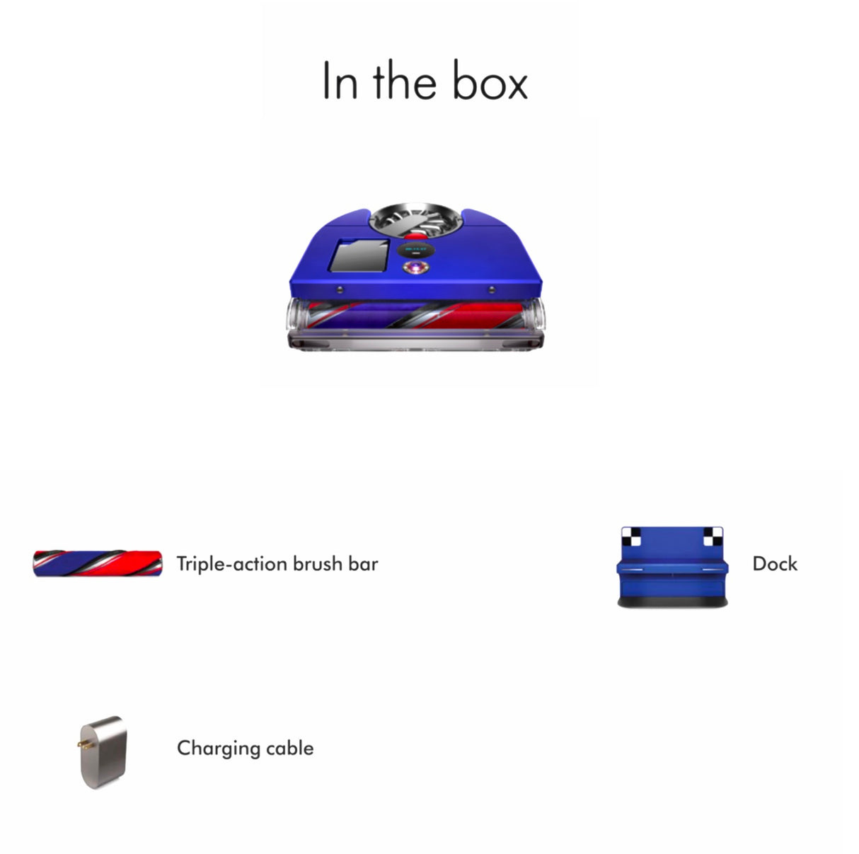 Dyson 360 Vis Nav™ robot vacuum (Blue/Nickel)