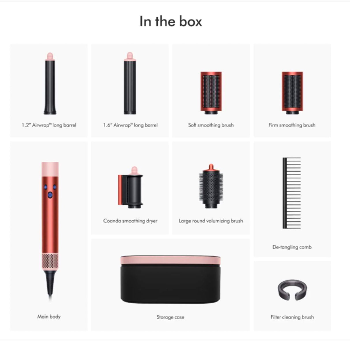 Dyson Airwrap™ multi-styler and dryer Complete Long (Strawberry Bronze/Blush Pink)