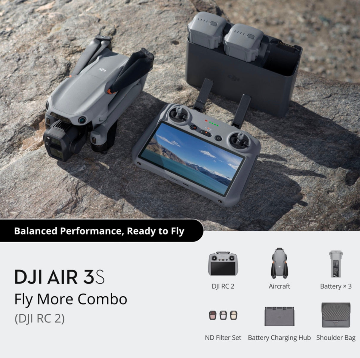 DJI Air 3S Fly More Combo (DJI RC 2)