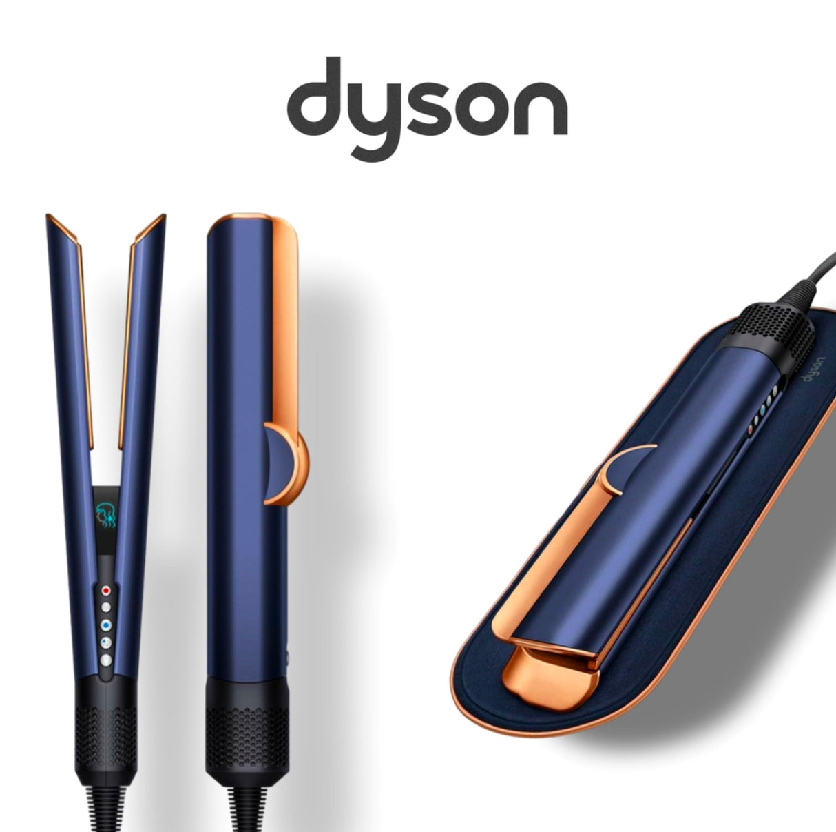 Dyson Airstrait™ straightener (Prussian Blue/Rich Copper)