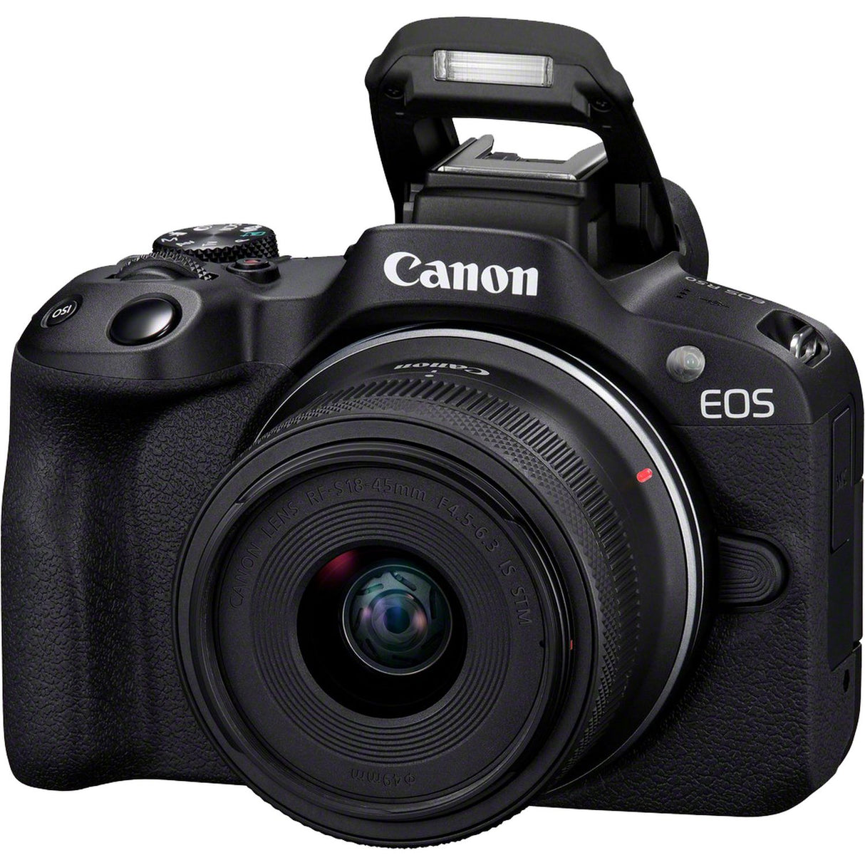 Canon EOS R50 Black Mirrorless Camera with RF-S18-45mm f/4.5-6.3 IS STM Kit