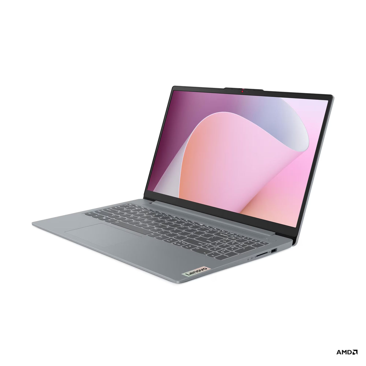 Lenovo IdeaPad Slim 3 15ABR8 Laptop, 15.6" FHD IPS Display, AMD Ryzen 7 7730U, 16GB RAM, 512GB SSD, AMD Radeon Graphics, English-Arabic Keyboard, Windows 11 Home, Arctic Grey