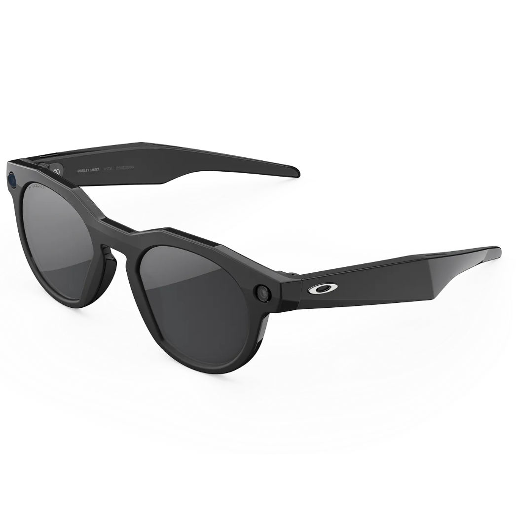Oakley Meta HSTN Ai Glasses in Black / Prizm Black Polarised, view 2