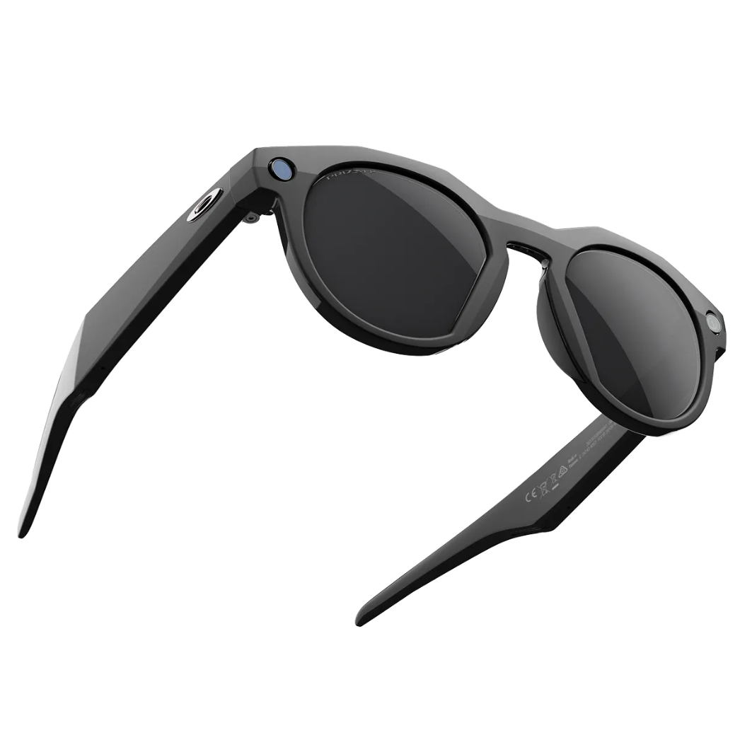 Oakley Meta HSTN Ai Glasses in Black / Prizm Black Polarised, view 3