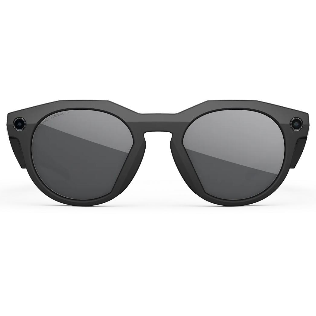 Oakley Meta HSTN Ai Glasses in Black / Prizm Black Polarised, view 4