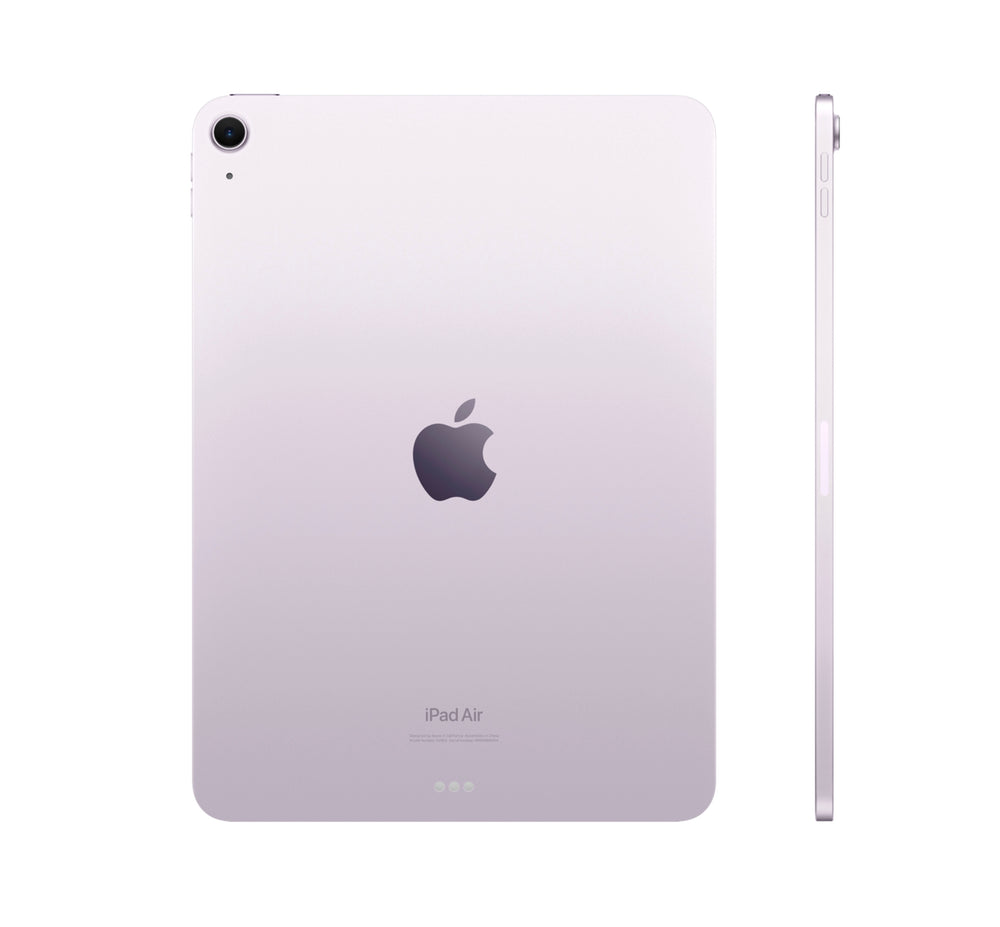 A stylish iPad Air with a soft purple hue, adding a touch of personality and charm.