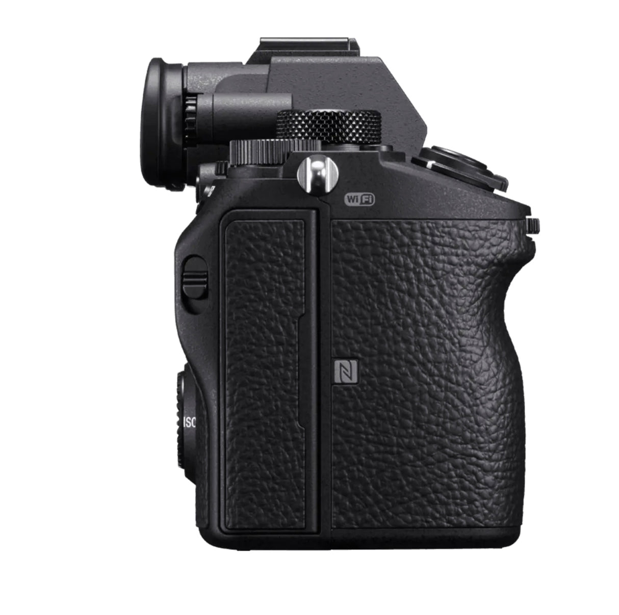 Side view of Sony ILCE-7M3 Alpha 7 III camera body