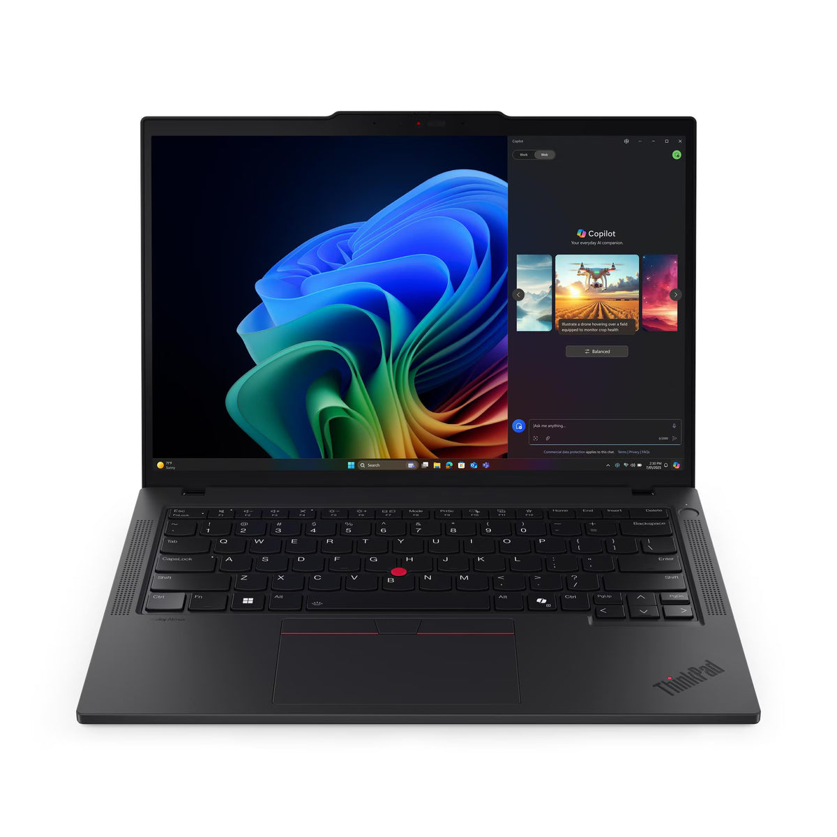 Lenovo ThinkPad T14s Gen 6 Laptop, 14" WUXGA IPS 60Hz Display, Intel Core Ultra 7 255U, 16GB RAM, 1TB SSD, Intel Graphics, English-Arabic K/B, Win11Pro, Eclipse Black