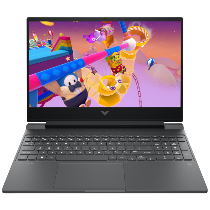 HP Victus Gaming Laptop 15-fb3010ne, Windows 11 Home, 15.6", AMD Ryzen™ 7, 16GB RAM, 512GB SSD, NVIDIA® GeForce RTX™ 3050, FHD, English-Arabic K/B, Mica silver