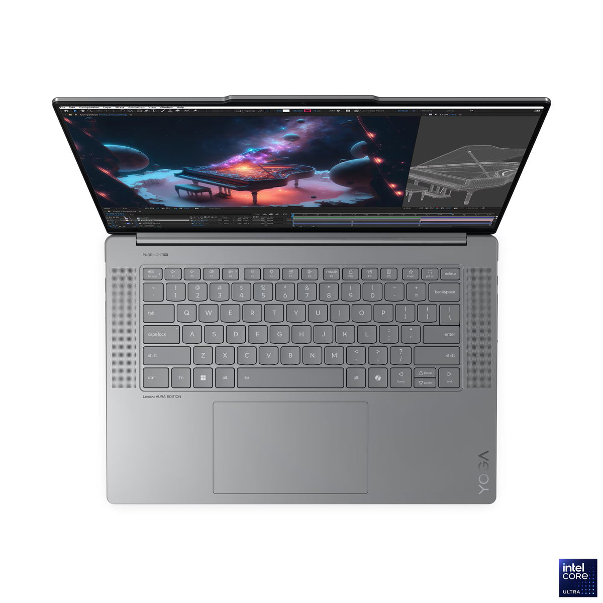 Lenovo Yoga Slim 7 15ILL9 Laptop, 15.3" 2.8K WQXGA+ IPS Touch Display, Intel Core Ultra 7 256V, 16GB RAM, 1TB SSD, Intel Arc Graphics 140V, English Backlit Keyboard, Windows 11, Luna Grey