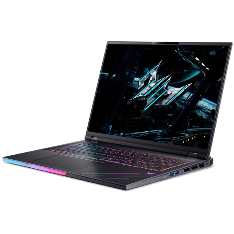 Acer Predator Helios 18 AI PH18-73-90R6 18" Gaming Notebook WQXGA, Intel Core Ultra 9 275HX, GeForce RTX 5080 16GB GPU, 48 GB, 1 TB SSD, Win11, English Keyboard, Black