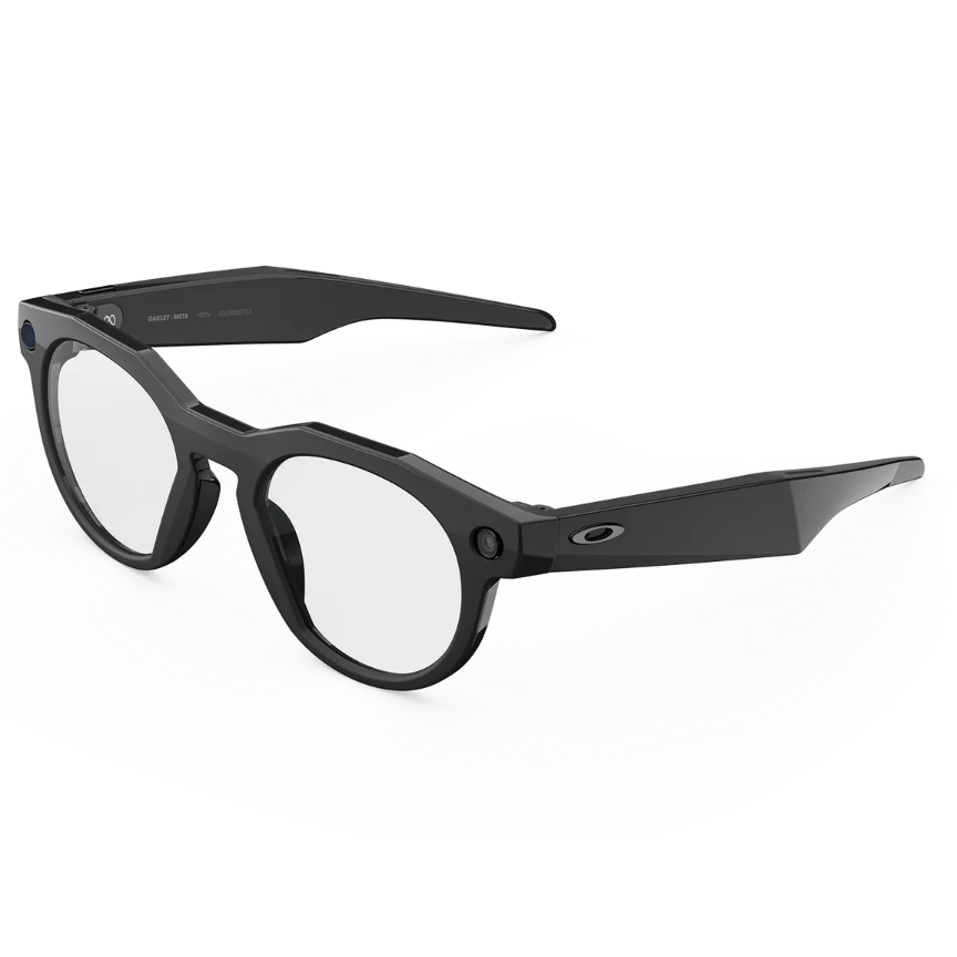 Oakley Meta HSTN Ai Glasses in Black / Clear, view 3
