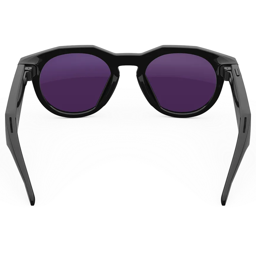 Oakley Meta HSTN Ai Glasses in Black / Clear to Amethyst Transitions, view 3