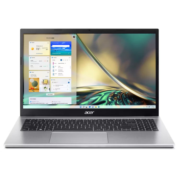 Acer Aspire 3 Laptop, 15.6" FHD IPS ComfyView Display, Intel Core i5-1235U 4.40GHz, 8GB/512GB, Intel Iris XE Graphics, English Keyboard, Win 11 Home, Silver