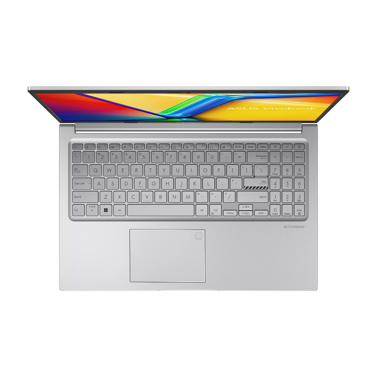 ASUS Vivobook 15 X1504VA Laptop, 15.6" FHD IPS 60Hz Display, Intel Core i7-1355U, 16GB RAM, 512GB SSD, Intel Iris Xe Graphics, English-Arabic K/B, Windows 11 Home, Cool Silver