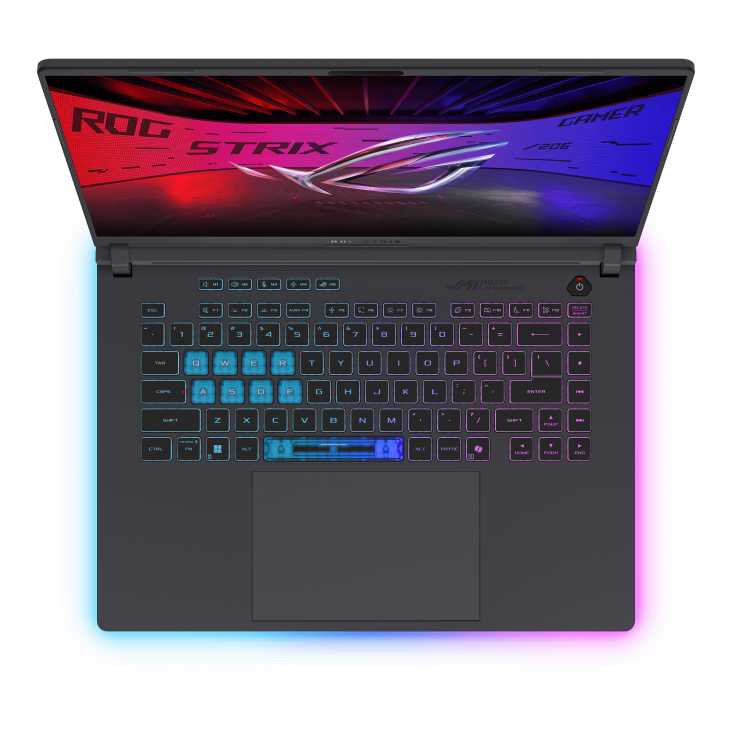 ASUS ROG Strix G16 Gaming Laptop G615JMR-RV022W, 16" WUXGA IPS 165Hz Display, Intel Core i7-14650HX, 16GB RAM, 1TB SSD, GeForce RTX 5060 8GB GPU, ENG-ARB KB, Win11, Eclipse Gray