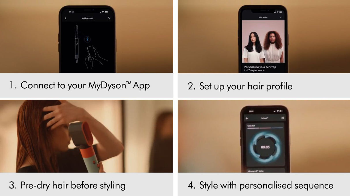 Dyson Airwrap i.d.™ multi-styler and dryer Straight+Wavy (Jasper Plum)