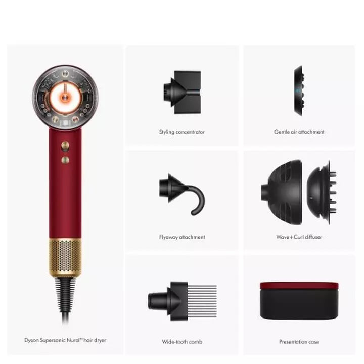 Dyson Supersonic Nural™ Hair Dryer (Red Velvet/Gold)
