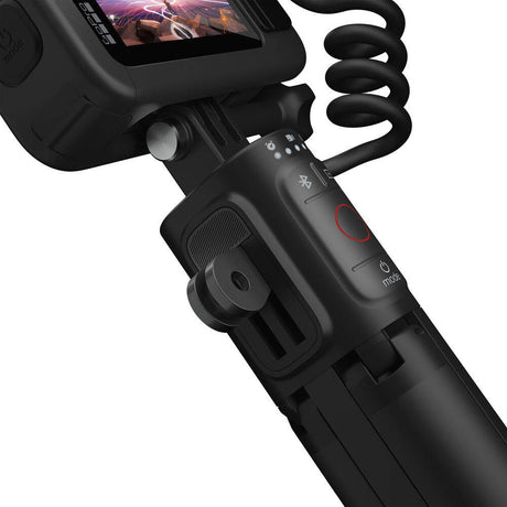 Top view of the GoPro HERO 12 Black Creator Edition highlighting the control buttons and compact size