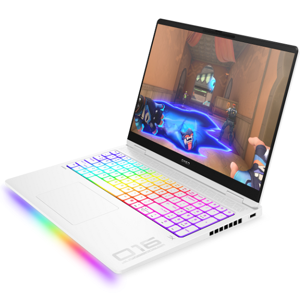 HP OMEN MAX Gaming Laptop 16-ah0025ne, Windows 11 Home, 16", Intel® Core™ Ultra 9, 32GB RAM, 2TB SSD, NVIDIA® GeForce RTX™ 5080, WQXGA, English-Arabic K/B, Ceramic white