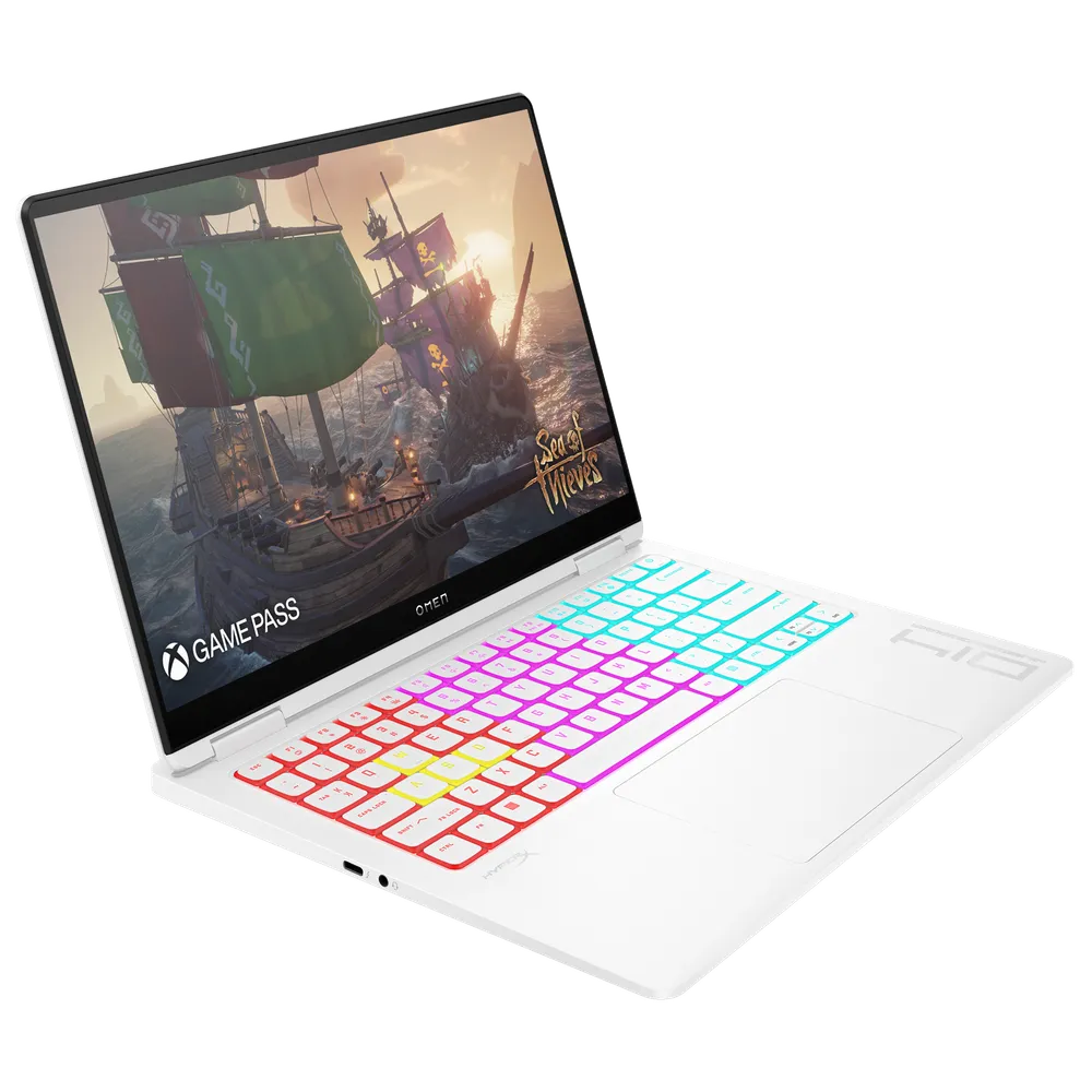 HP OMEN Transcend Laptop 14-fb1047nr 14", Windows 11 Home,  Intel® Core™ Ultra 7, 16GB RAM, 1TB SSD, NVIDIA® GeForce RTX™ 5060, 3K, English Keyboard,Ceramic white