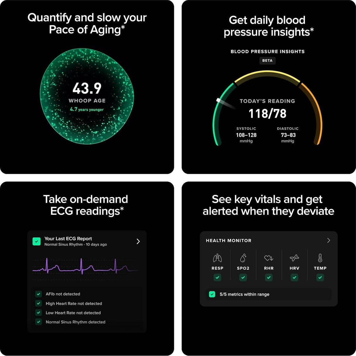 Whoop  MG  Life with 12-Month Membership - 24/7 Activity Tracker