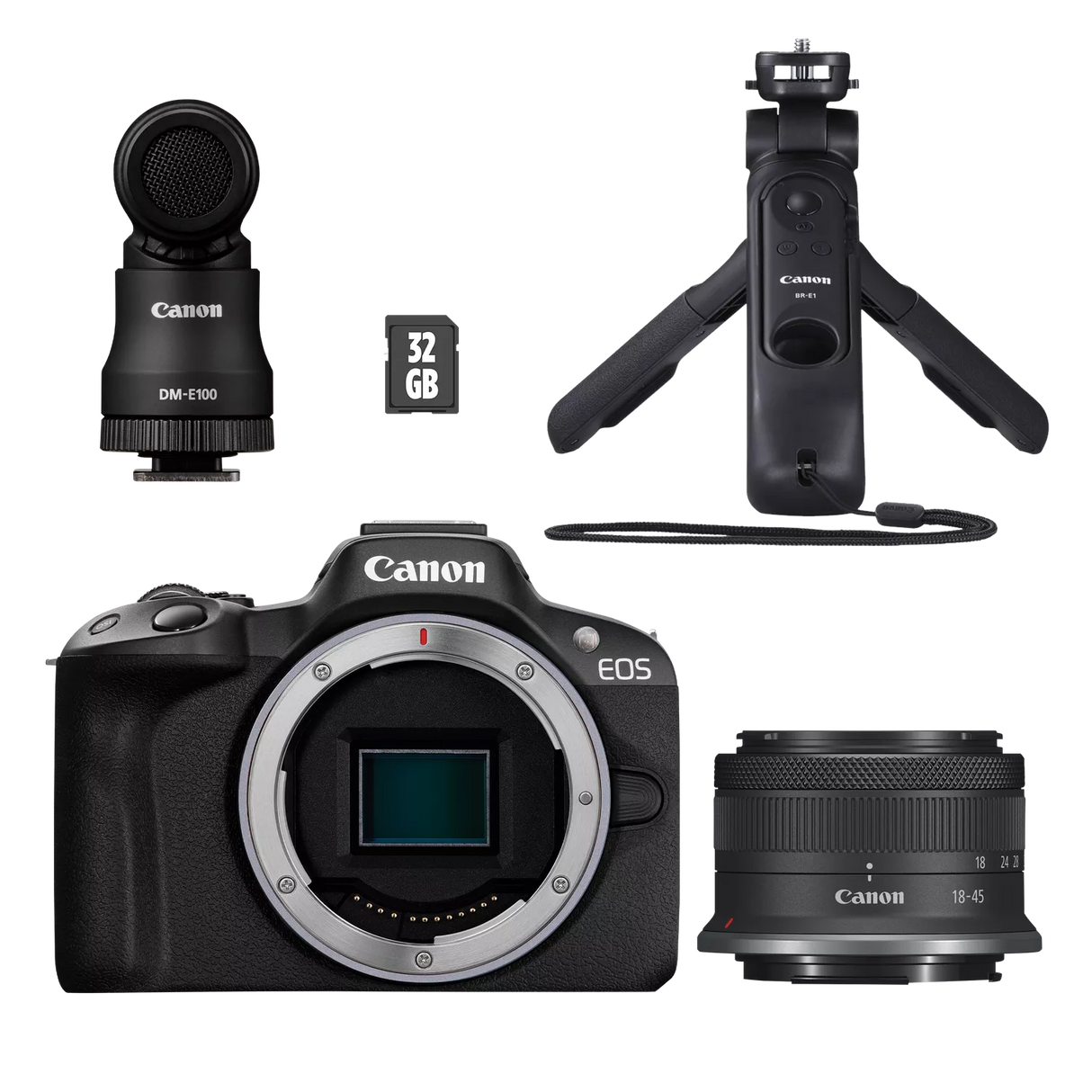 Canon EOS R50 Mirrorless Camera Content Creator Kit
