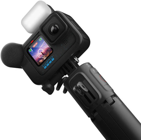 Detailed close-up of the GoPro HERO 12 Black Creator Edition showing the lens and front screen