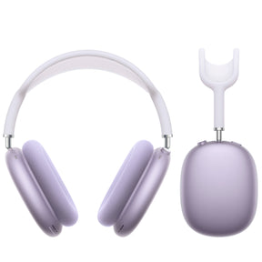 Purple Apple AirPods Max wireless headphones with mesh headband