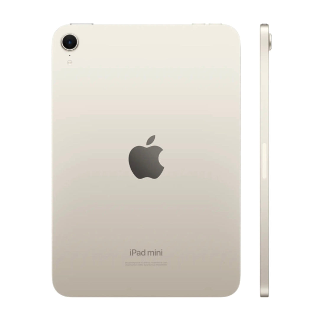 Rear view of Starlight iPad mini