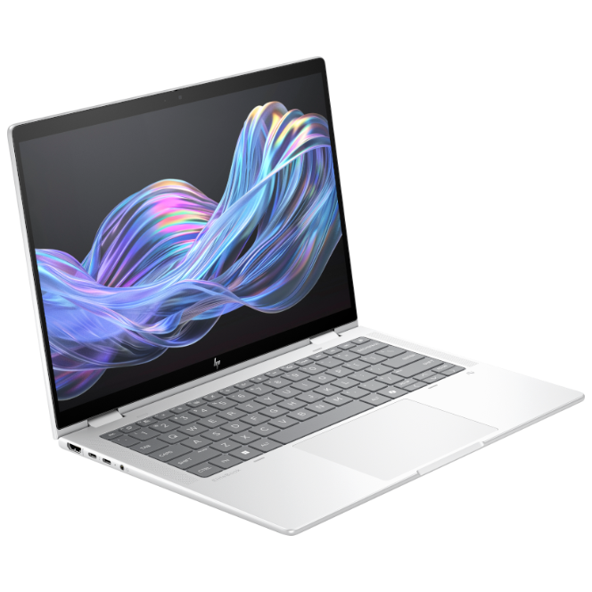 HP EliteBook X Flip G1i 14 inch Notebook Next Gen AI PC, 14", Touch screen, Windows 11 Pro, Intel® Core™ Ultra 7, 32GB RAM, 1TB SSD, WUXGA, English-Arabic Keyboard, Glacier silver, Copilot+ PC