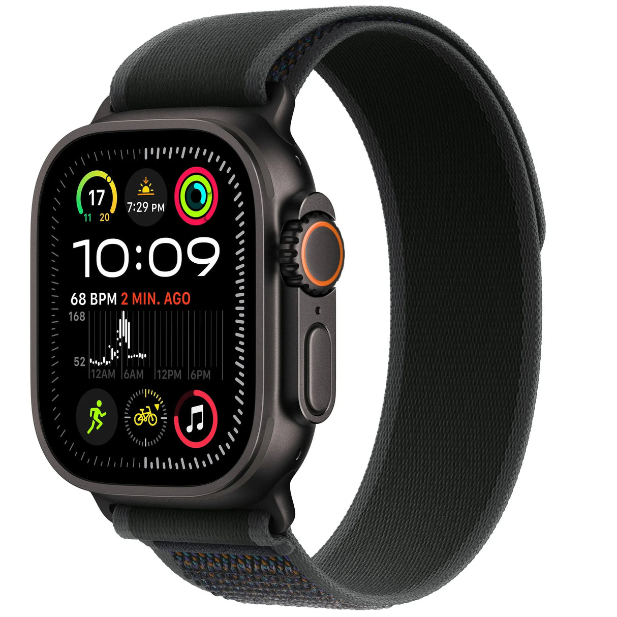 Apple Watch Ultra 2, GPS+Cellular, 49mm, Black Titanium Case