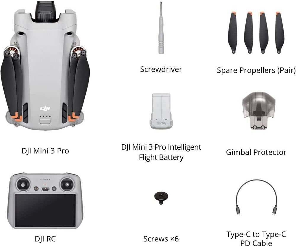 DJI Mini 3 Pro Drone (DJI RC)