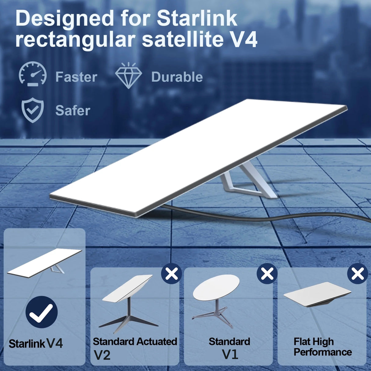 Standard Starlink V4 Cable 150FT/46M, Starlink Cable Replacement