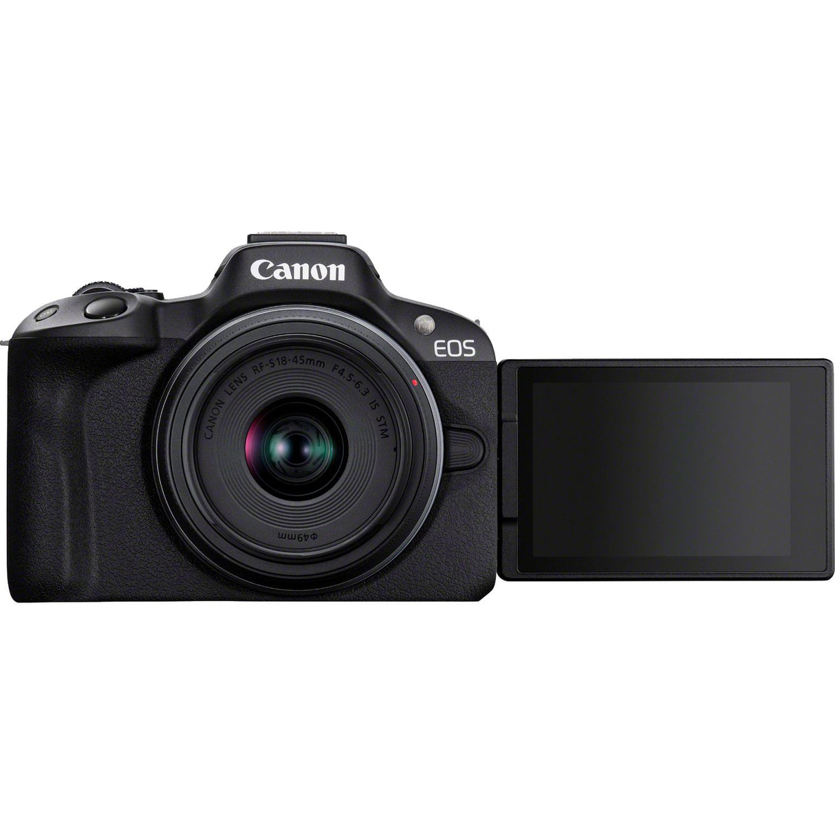 Canon EOS R50 Black Mirrorless Camera with RF-S18-45mm f/4.5-6.3 IS STM Kit