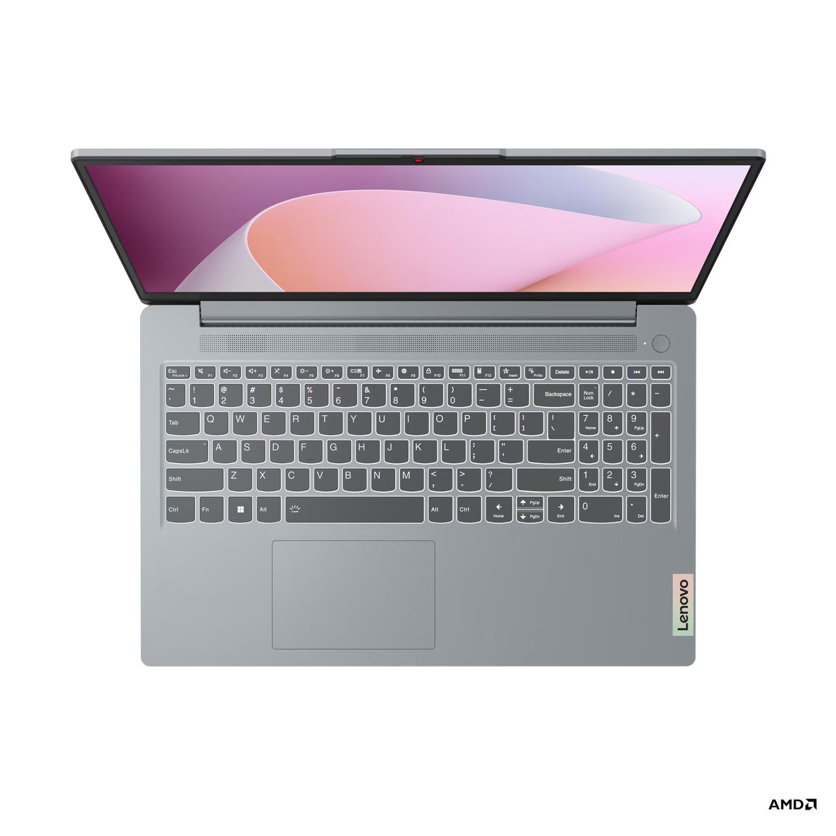 Lenovo IdeaPad Slim 3 15ABR8 Laptop, 15.6" FHD IPS Display, AMD Ryzen 7 7730U, 16GB RAM, 512GB SSD, AMD Radeon Graphics, English-Arabic Keyboard, Windows 11 Home, Arctic Grey