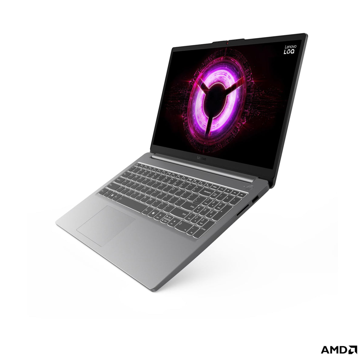 Lenovo LOQ 15ARP10E Gaming Laptop, 15.6" FHD 144Hz Display, AMD Ryzen 7 170, 16GB RAM, 512GB SSD, GeForce RTX 4050 6GB GPU, English Keyboard, Win 11, Black