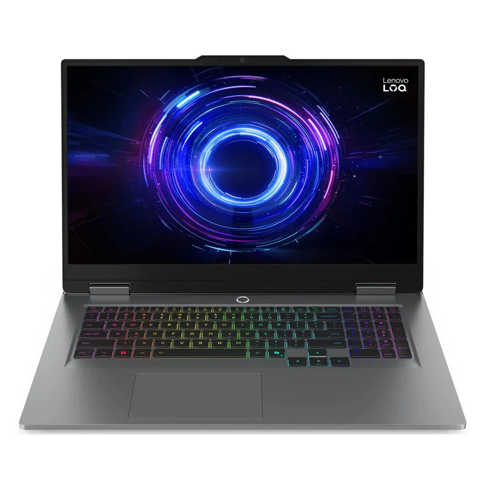 Lenovo LOQ 17IRX10 Gaming Laptop, 17.3" FHD IPS 165Hz Display, Intel Core i7-14700HX, 16GB RAM, 512GB SSD, GeForce RTX 5060 8GB GPU, English-Arabic K/B, No OS, Luna Grey